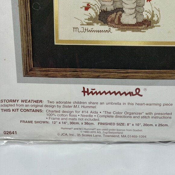 Needle Treasures Hummel Cross Stitch Kit #02641 Stormy Weather 8 x 10 - Picture 5 of 6
